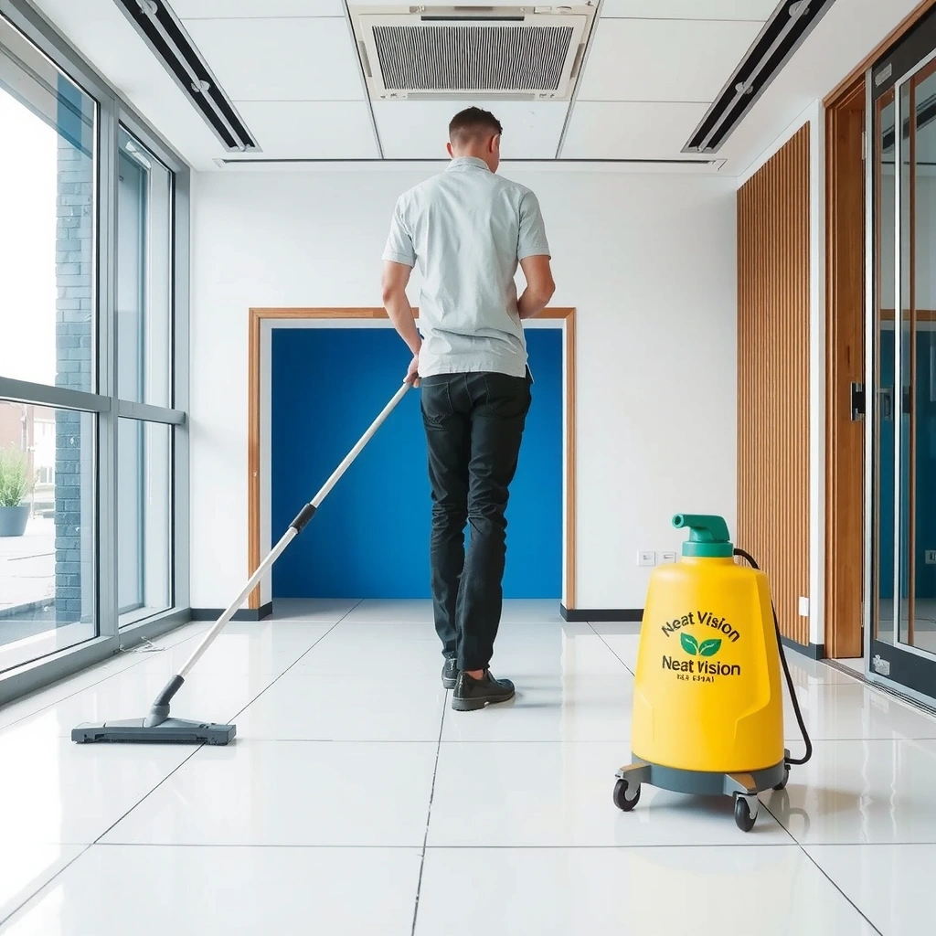 NeatVision professional executing cleaning service