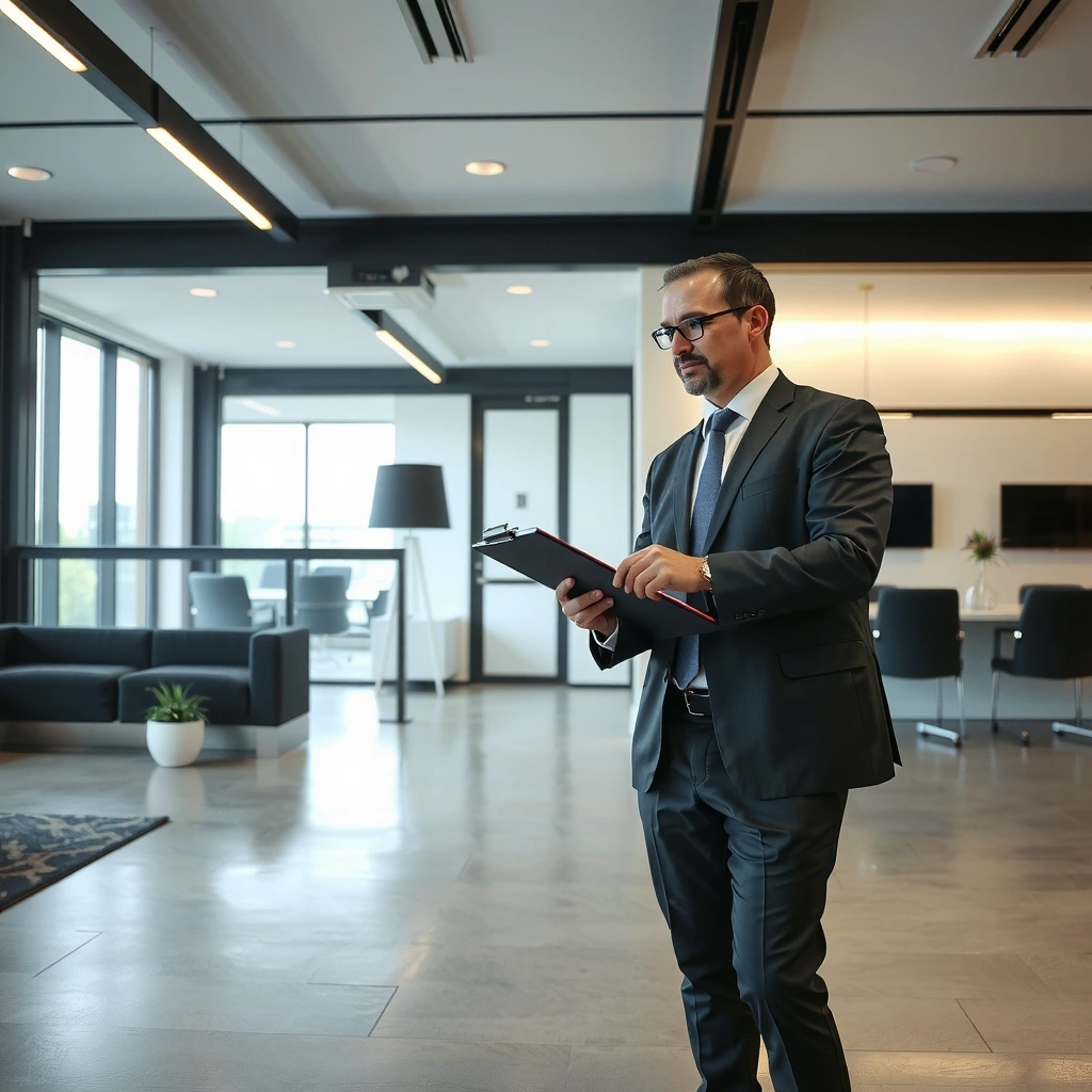 NeatVision consultant conducting initial space assessment