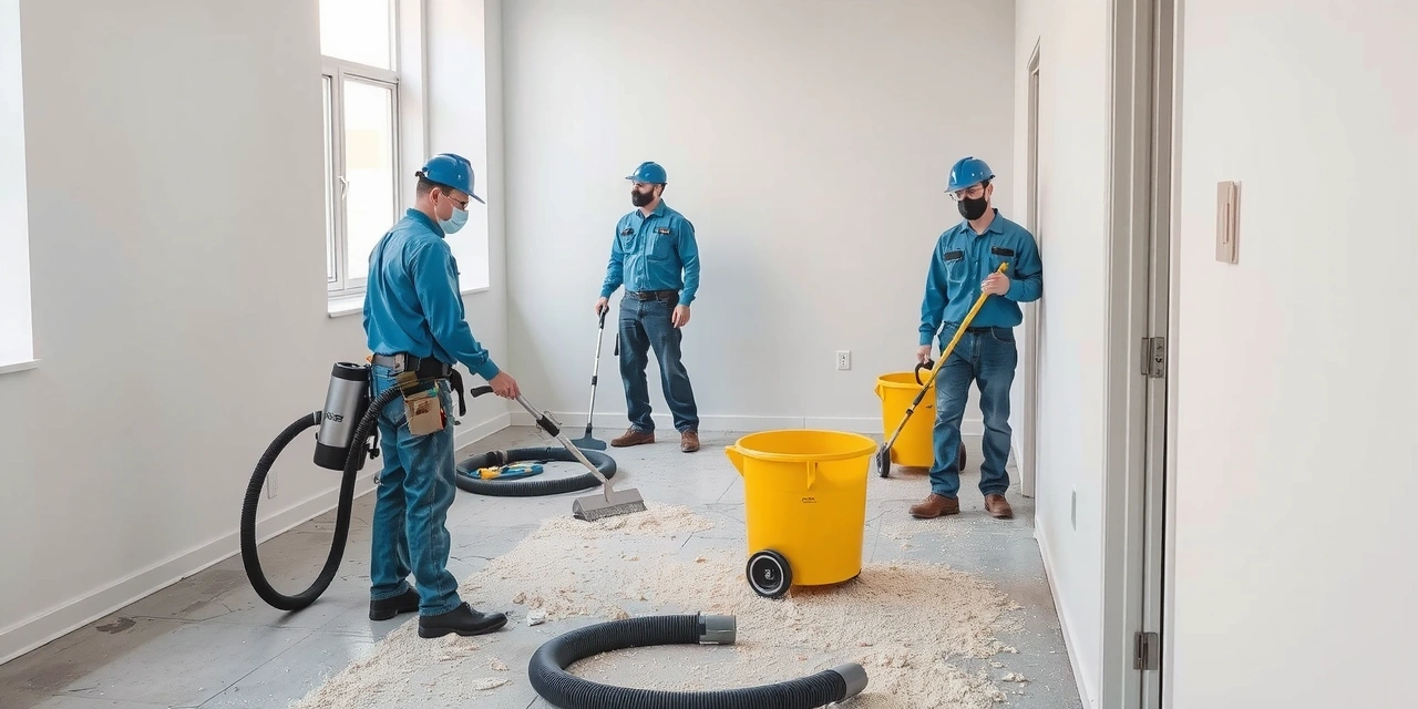 Post-construction cleanup and restoration services